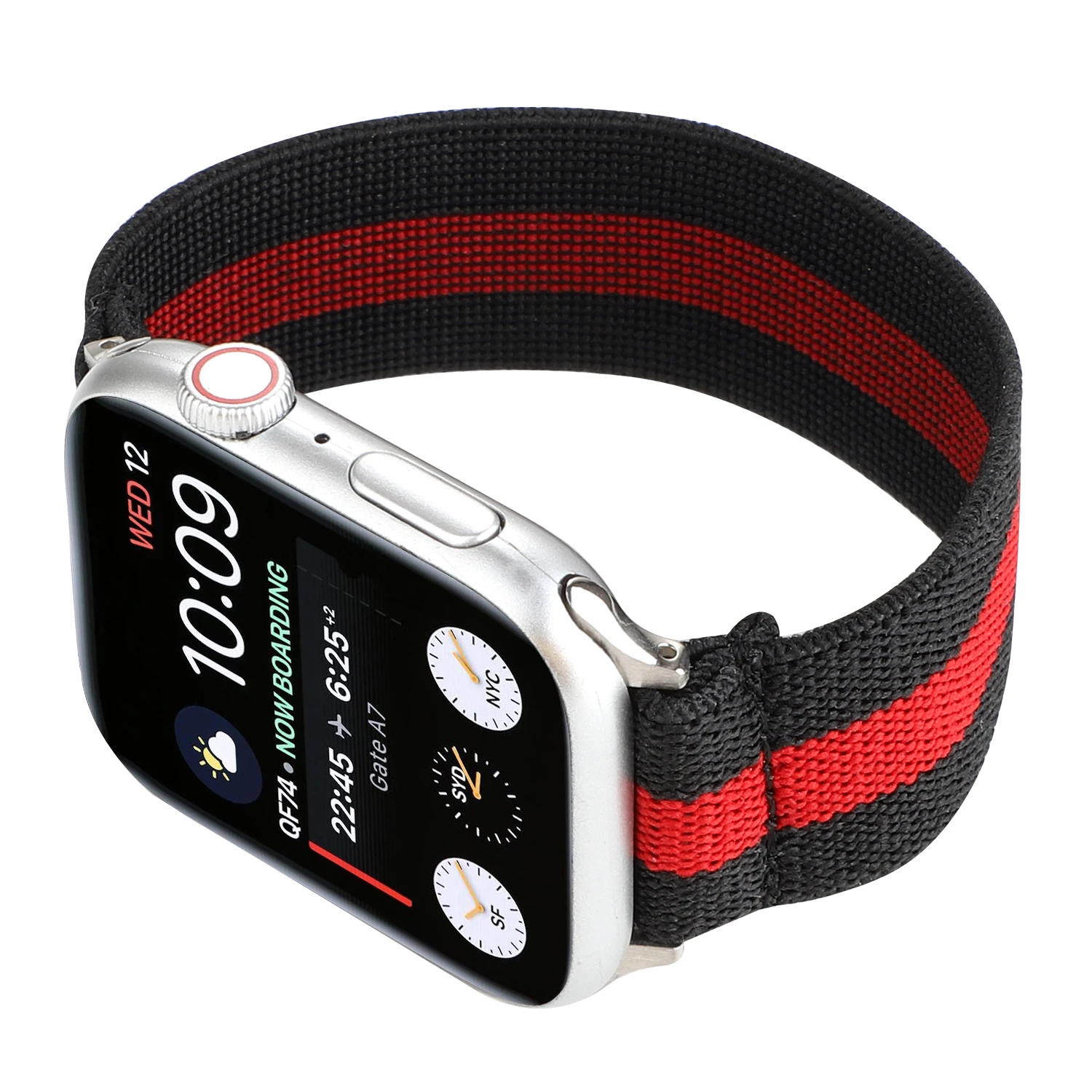 Ремешок эластичный для apple watch Band 44 мм 40 38/42 спортивный браслет iWatch SE7 6 5 4 3 2 1 41 45