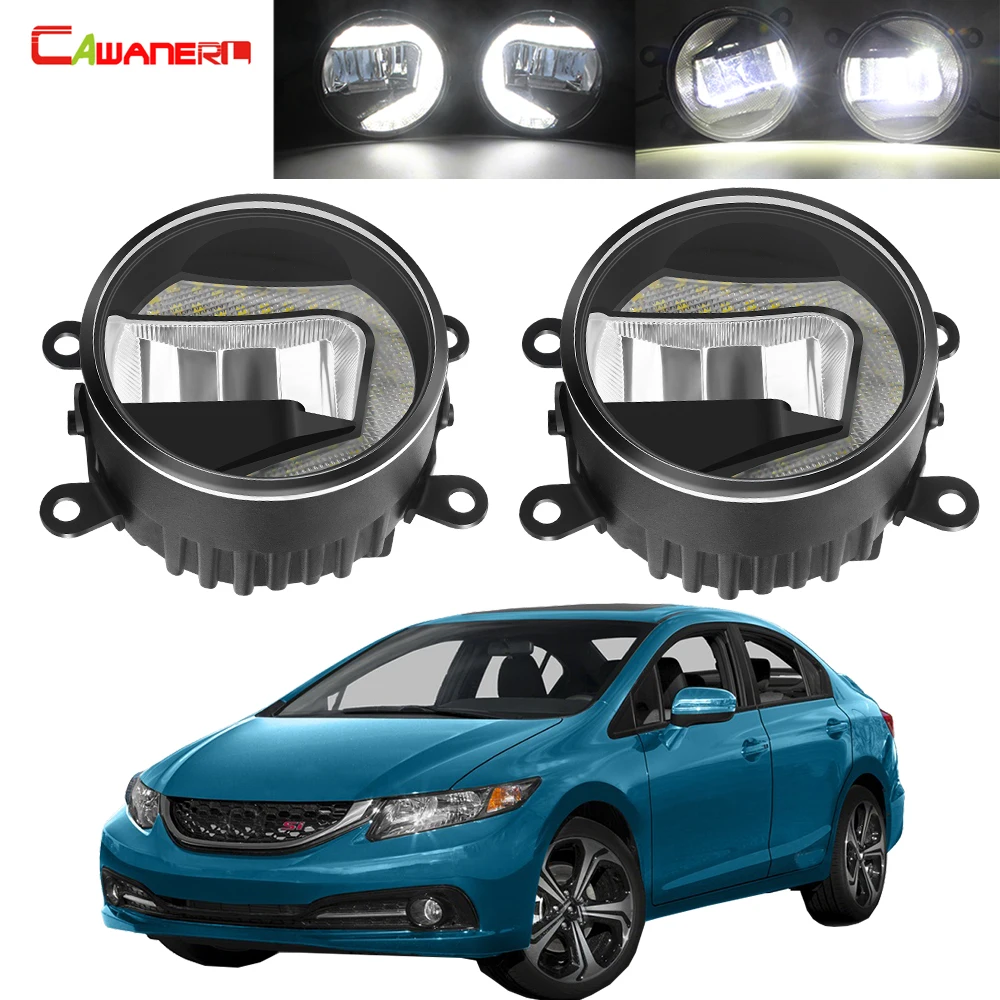 2 в 1 Автомобильные противотуманные фасветильник для Honda Civic Si Sedan 2013-2017 |