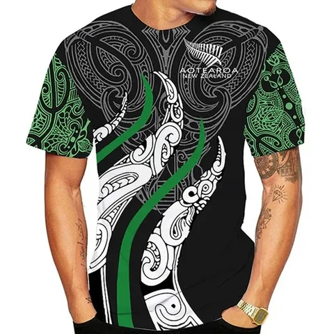 Футболка Anzac Australia и New Zealand Maori Manaia Poppy Fern Lest We Forget из полиэстера