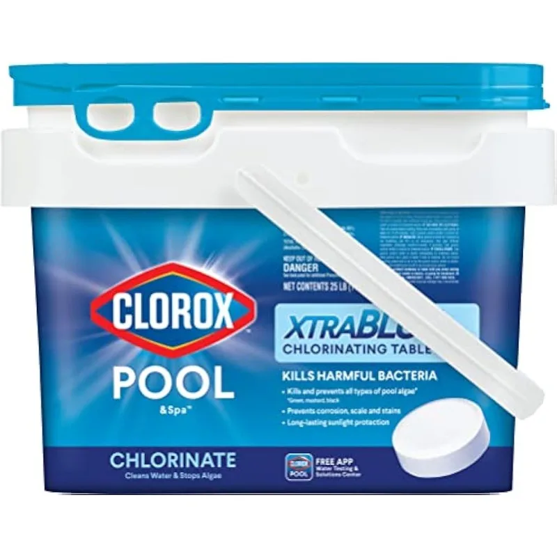 

Clorox Pool&Spa XtraBlue 3" Long Lasting Chlorinating Tablets 25 lb