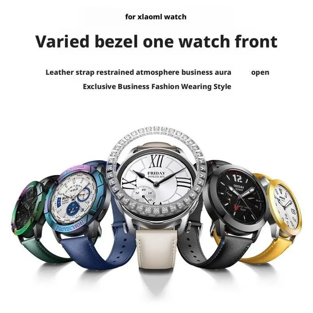 Фото Комплект для замены безеля для часов xiaomi WATCH S4, высококачественная вставка в безель, аксессуары для корпуса часов №5