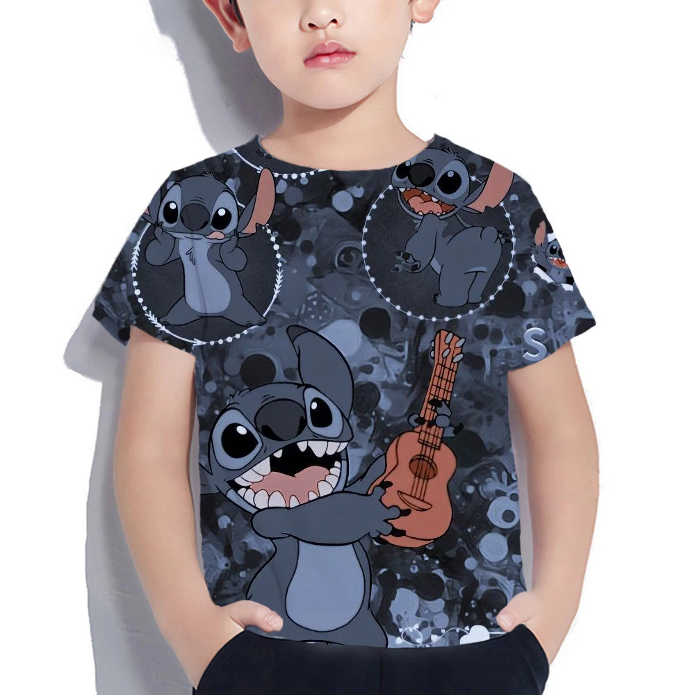 

Disney's Lilo & Stitch T-shirt For Boys Baby Boy Clothes Short-sleeve Tee Children Top T shirt For Summer Toddler Child Kids Tee