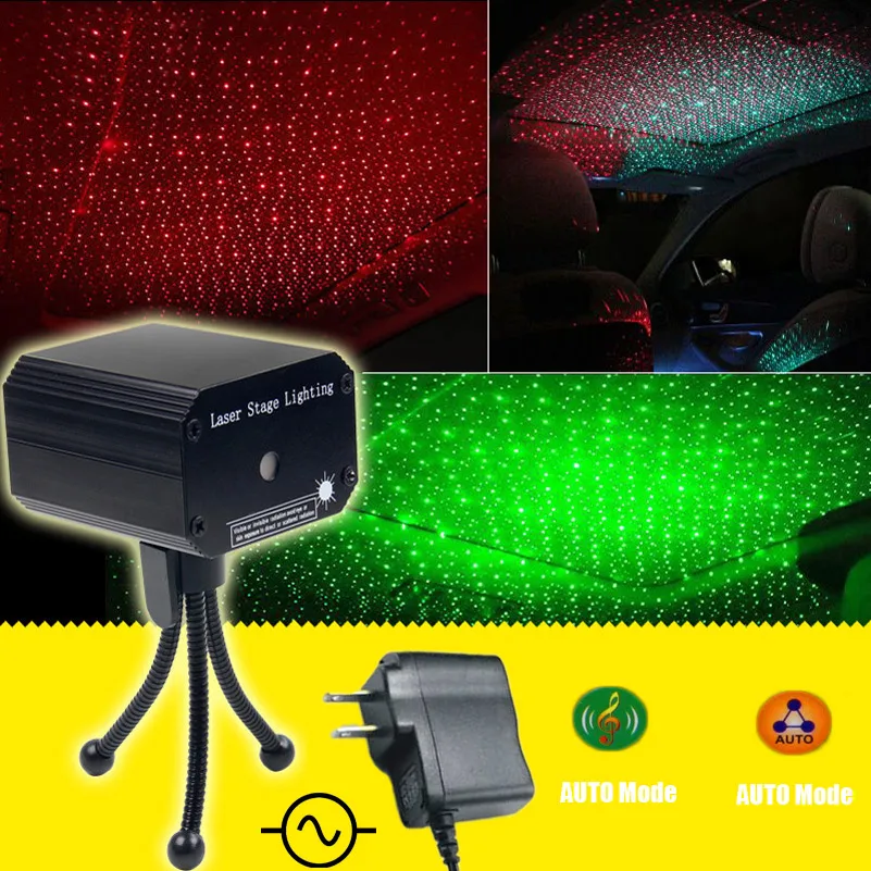 Magixun MINI Small R&G Laser Full stars Projector DJ Dance Disco Bar Family Party Xmas Effect Stage Effect Light Show