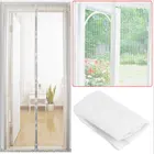 Черная Летняя Сетка от комаров, летняя фотокамера, сетка-занавеска, магнитная сетка, автоматическое закрытие экрана, кухонное окно