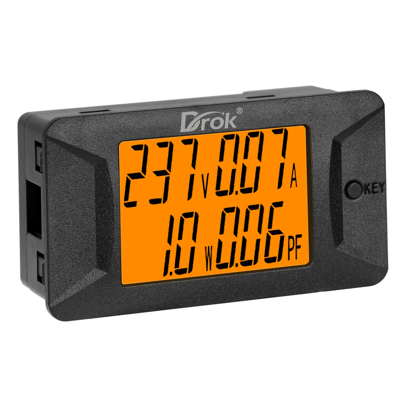 Цифровой панельный измеритель DROK, переменный ток 40-400 В, 110 А, 220 В, мультиметр, напряжение, ток, мощность, измеритель, вольтметр, амперметр