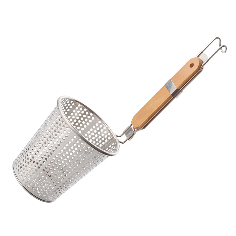 

Basket Strainer Pasta Skimmer Noodle Deep Fry Dumpling Ramen Spaghetti Rinsing Insert Blanching Colander Wire Boil Handle Mesh