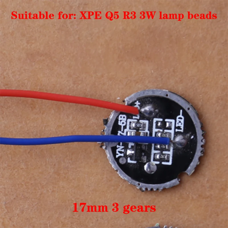 1/3/5 режимов Q5 XPE R3 светодиодный 3 Вт светодиодный драйвер постоянного тока 3,7 В для чип-осветительного трансформатора перезаряжаемый фонарик плата драйвера