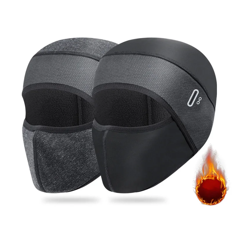 

Winter Cycling Cap Waterproof Windproof Face Cover Thermal Polar Fleece Helmet Inner Liner Outdoor Sports Hiking Hunting Ski Hat