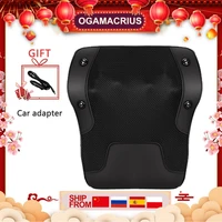 ogamacrius free gift car adapter massage pillow neck shoulder back black electric heating shiatsu massager cushion