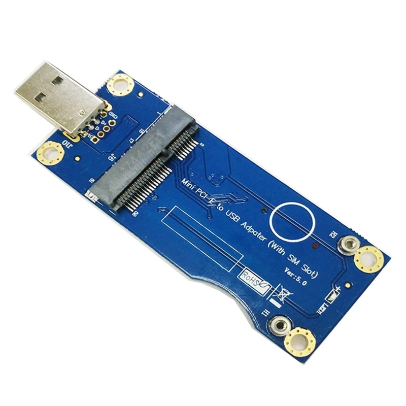 Мини-адаптер PCI-E на USB со слотом для SIM-карты модуля WWAN/LTE 3G/4G плата адаптера