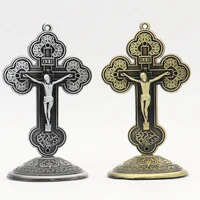 catholic jesus cross icons orthodox church four temple apostles religious home decoration crafts christ jewelry