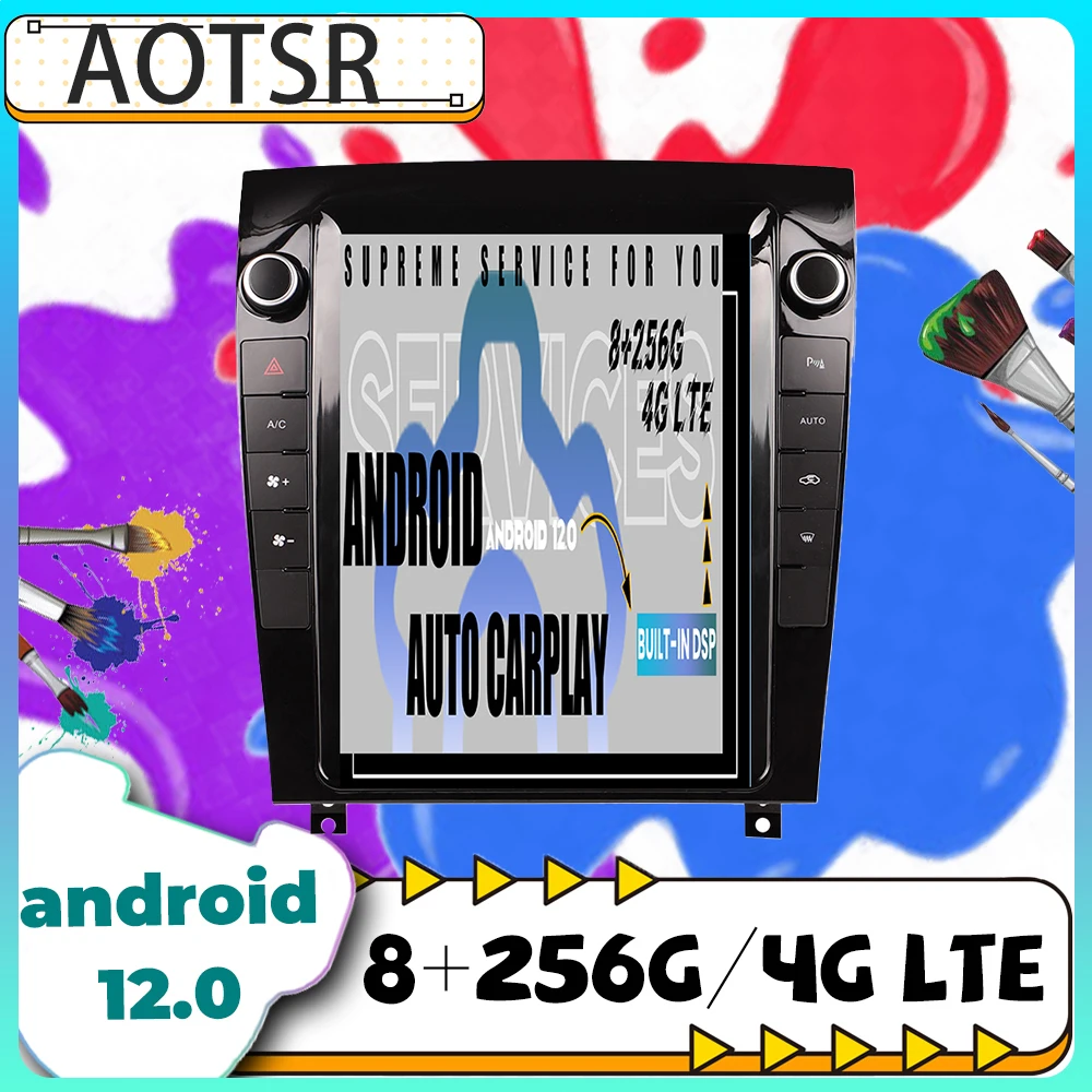 

8+256G Android 12 Tesla Multimedia Car Radio For Jaguar F-Type 2013 - 2021 Carplay Autoradio GPS Main Video Stereo Head Unit