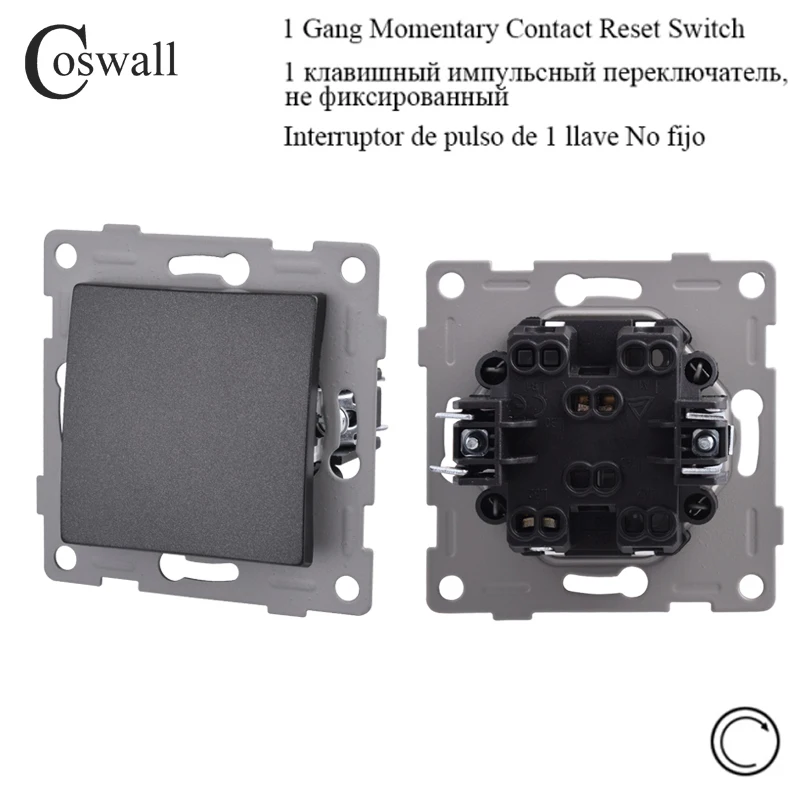 

COSWALL H Series Пластиковая панель черный розетка с USB