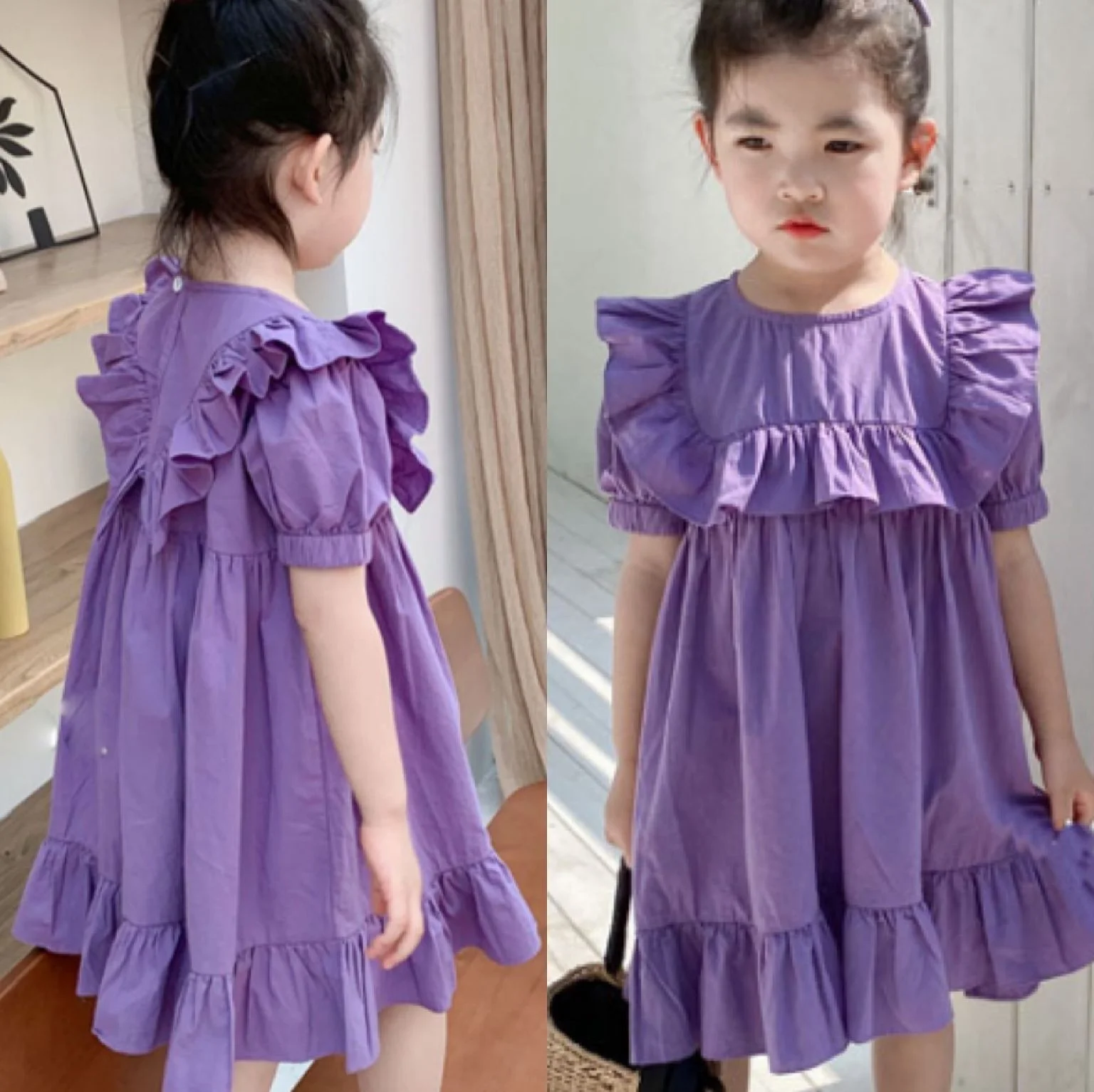 

Sweet Lace Dress Summer Girls Princess Children Clothing Little Elegant Kids Frocks