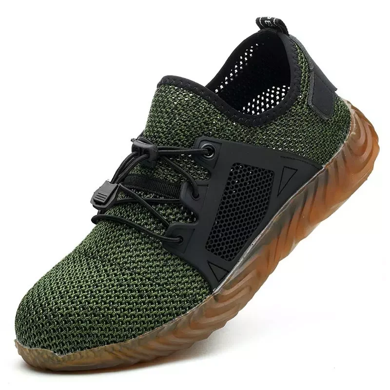 

quality Work Safety Shoes Summer Men Ankle Boots Working Breathable Steel Toe Anti-Smashing Construction Safety Work shoe