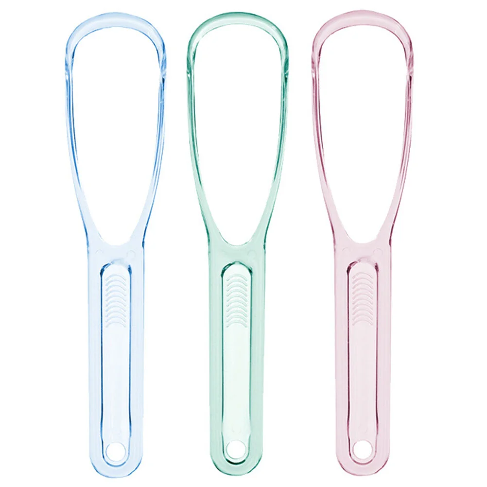 

Tongue Scraper Brush Cleaner Tounge Anti Cleaning Coating Device Snoring Scrappers Floss Mouth Plasticoral