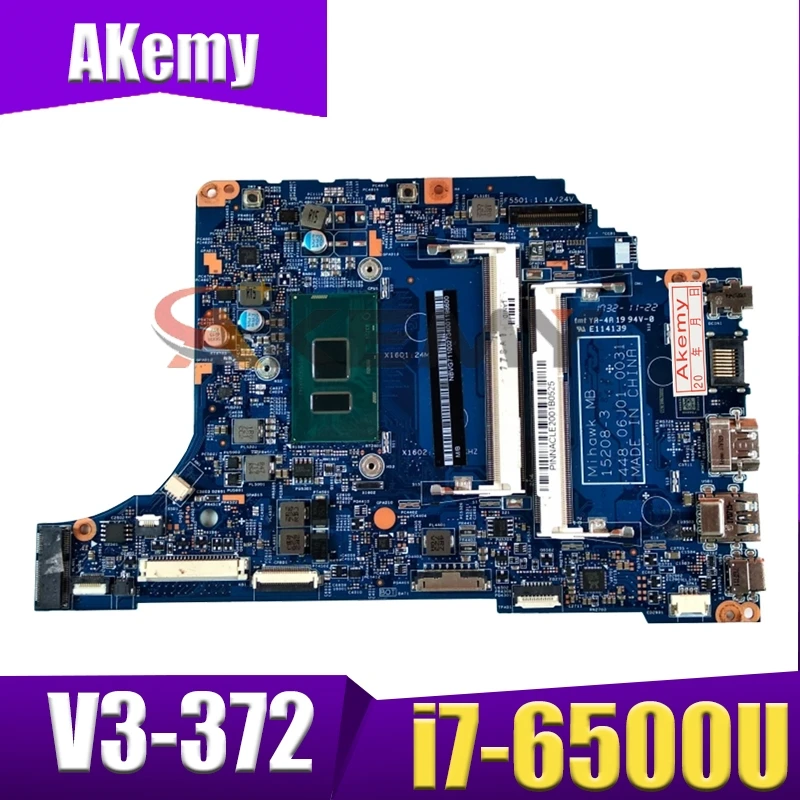 

Материнская плата для ноутбука Akemy для ACER Aspire V3-372 i7-6500U, материнская плата 15208-3 SR2EZ DDR3