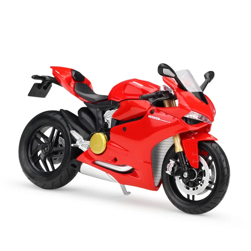 

6pcs/lot Wholesale MAISTO 1/12 Scale Motorbike Model Toys DUCATI 1199 Panigale Diecast Metal Motorcycle Model Toy