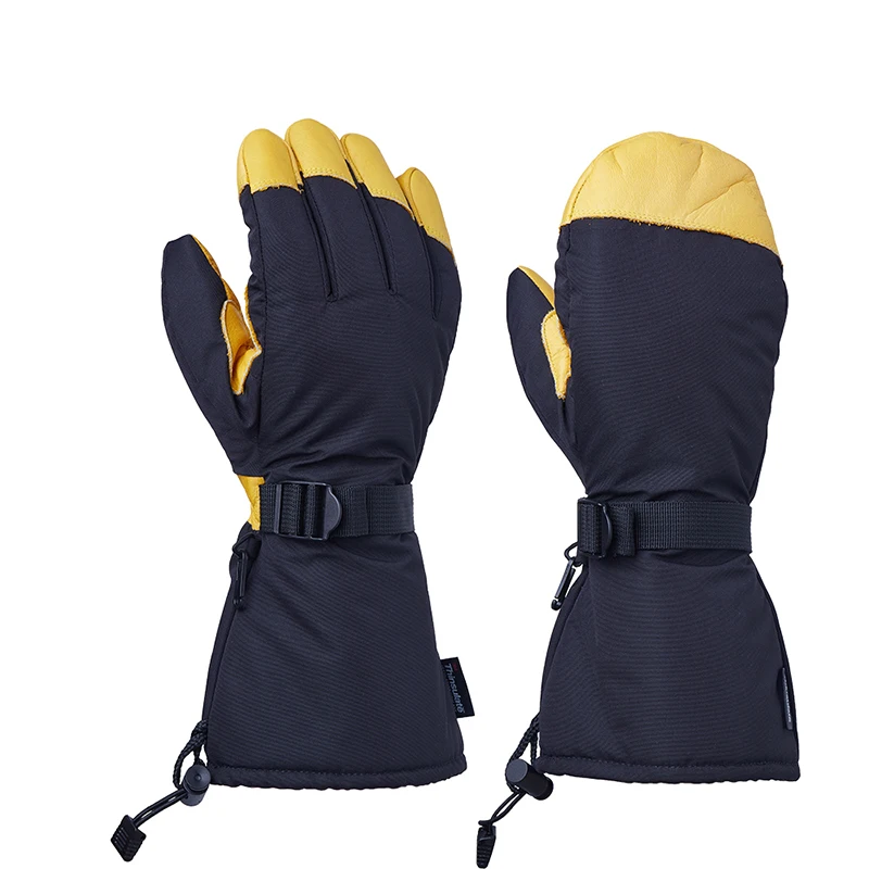 

OZERO Winter Gloves Ski Mittens Thinsulate Insulated Snow Work Heated Glove Thermal Safety Working for Men and Women