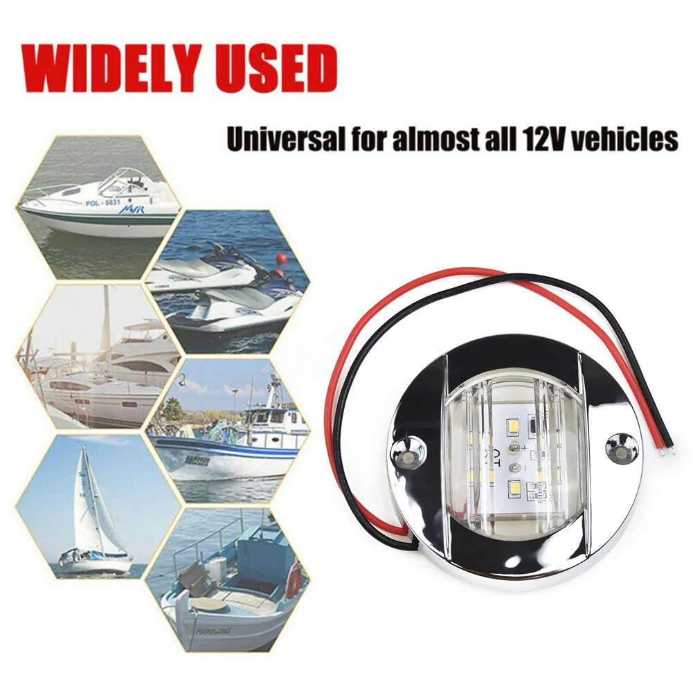 

1pcs 6-2835-SMD Round Marine Boat Navigation Lights LED Deck Stern Transom Anchor Light Boat LED Stern Lights