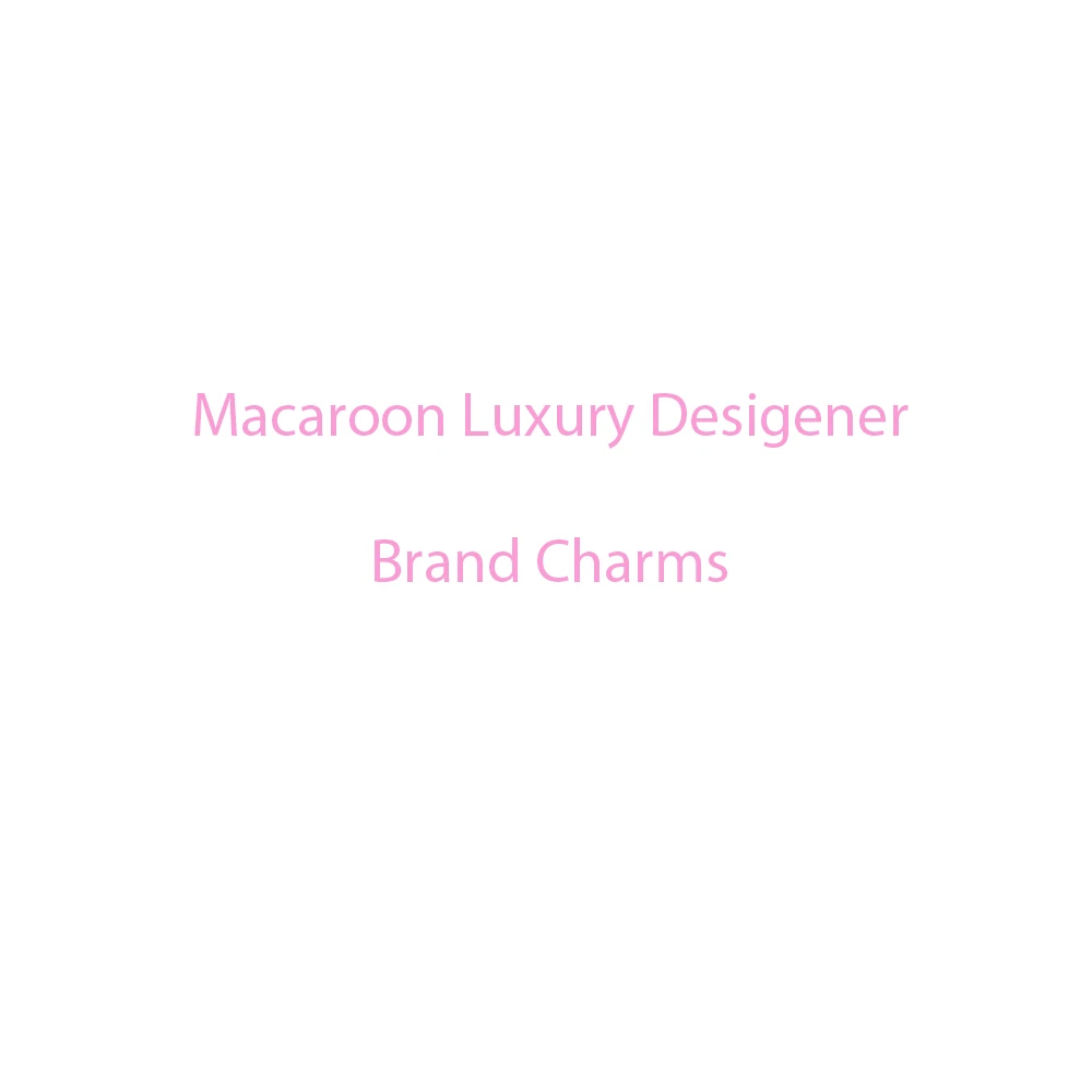 

100 шт., подвески для ногтей с логотипом макаруна