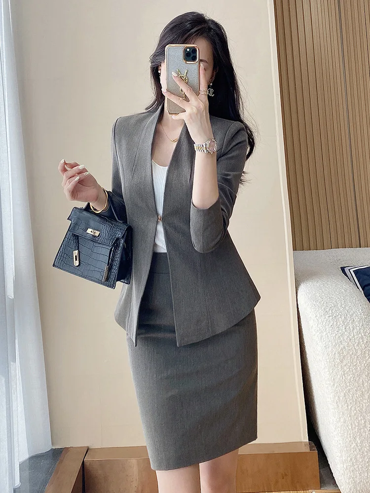 Элегантная женская соляная Деловая одежда для молодых девушек благородный фанат