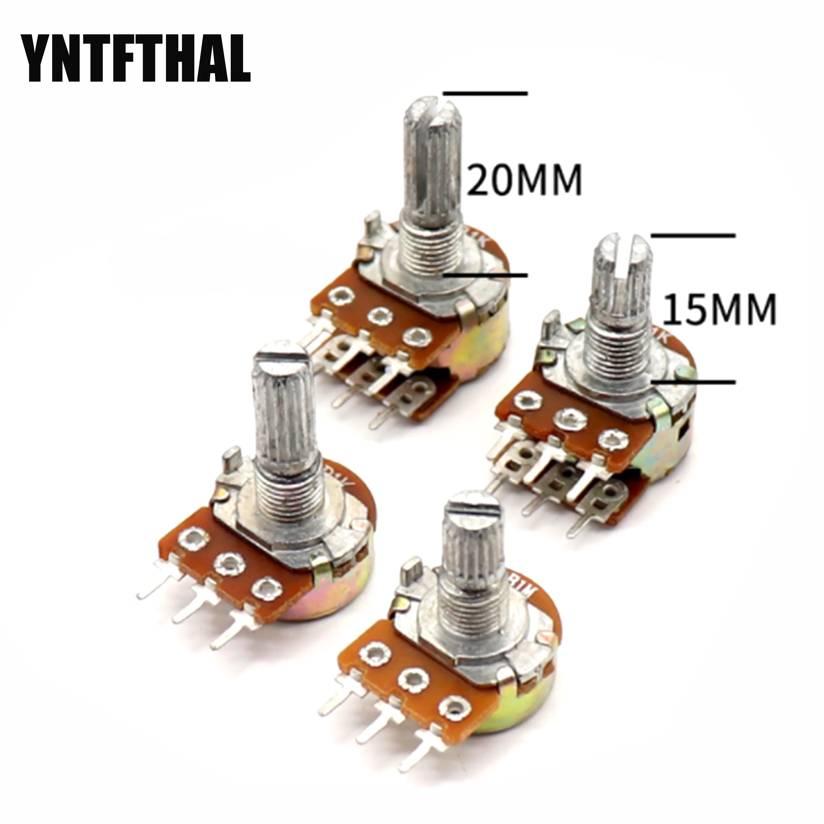 

10pcs WH148 3pin 20mm B1K B2K B5K B10K B20K B50K B100K B250K B500K B1M Potentiometer 1K 2K 5K 10K 20K 50K 100K 250K