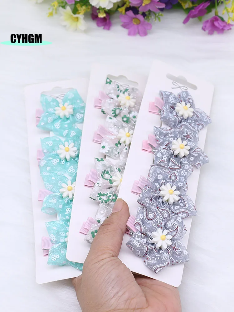 

new ribbon hair clips for girls flowers silk hairpins Fashion handmade Barrettes women's hair accessories C08-1