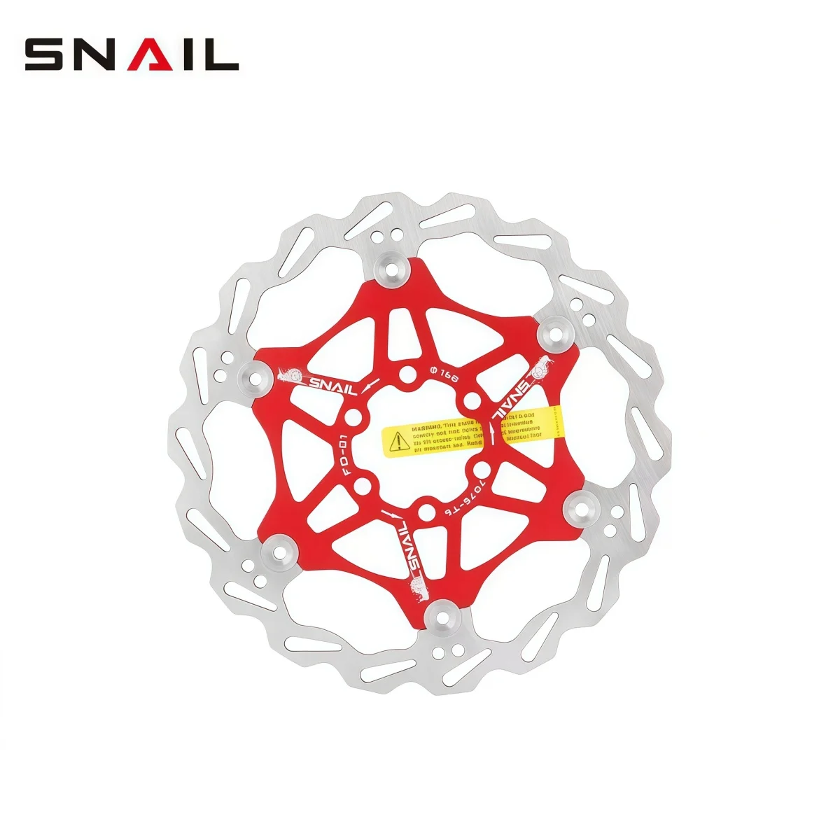 Фото Ротор дискового тормоза SNAIL с плавающим диском — роторы MTB с 6 болтами 203 мм / 180 мм / 160 мм Красный / Золотой / Синий / Зеленый / Фиолетовый / Черный 1 шт. №3