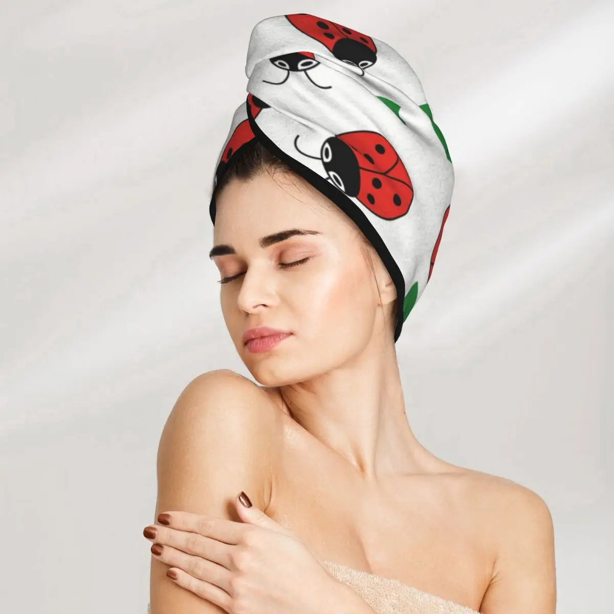 Cap Hat Bath Microfibertowel Cap Absorption Turban