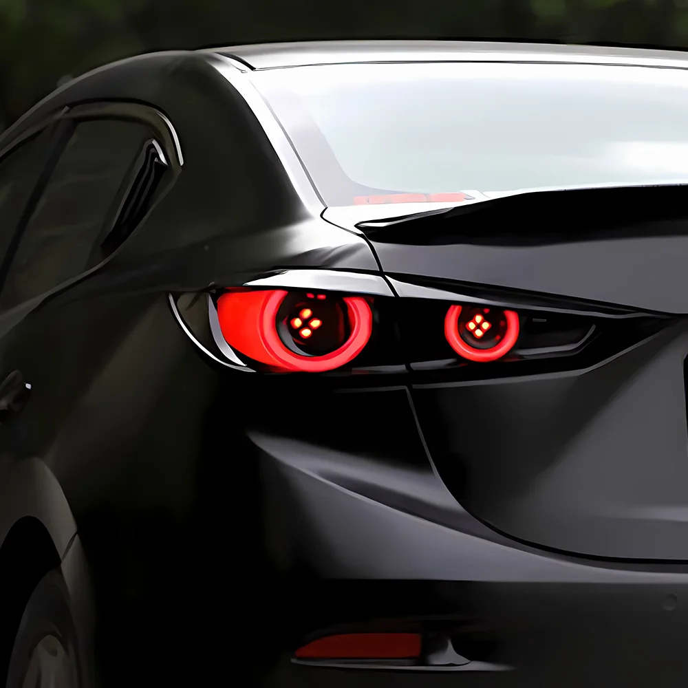 Фото Для Mazda 3 Axela 2014-2018 автоматические задние фонари в сборе, обновление автомобильных светодиодных задних фонарей, мигающий сигнальный светильник, инструменты, аксессуары №3