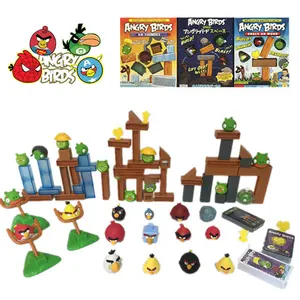 Imported Angry Birds Action Figure Space Table Games Children's Puzzle Slingshot Block Toys Model Collection 