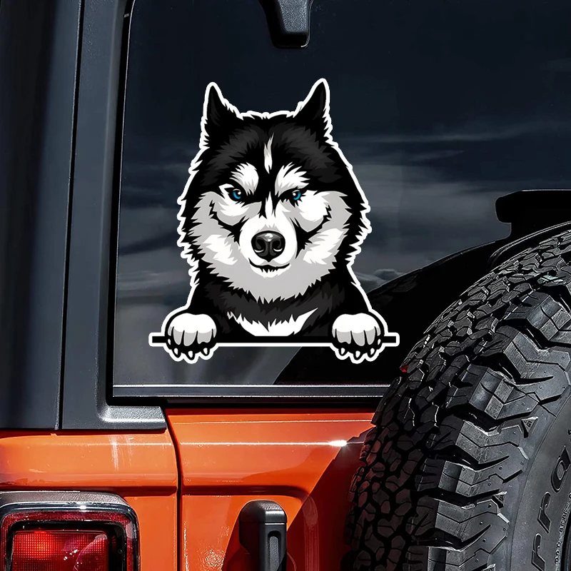 Очаровательные Автомобильные Наклейки Husky DK27 Водонепроницаемые Из ПВХ Для