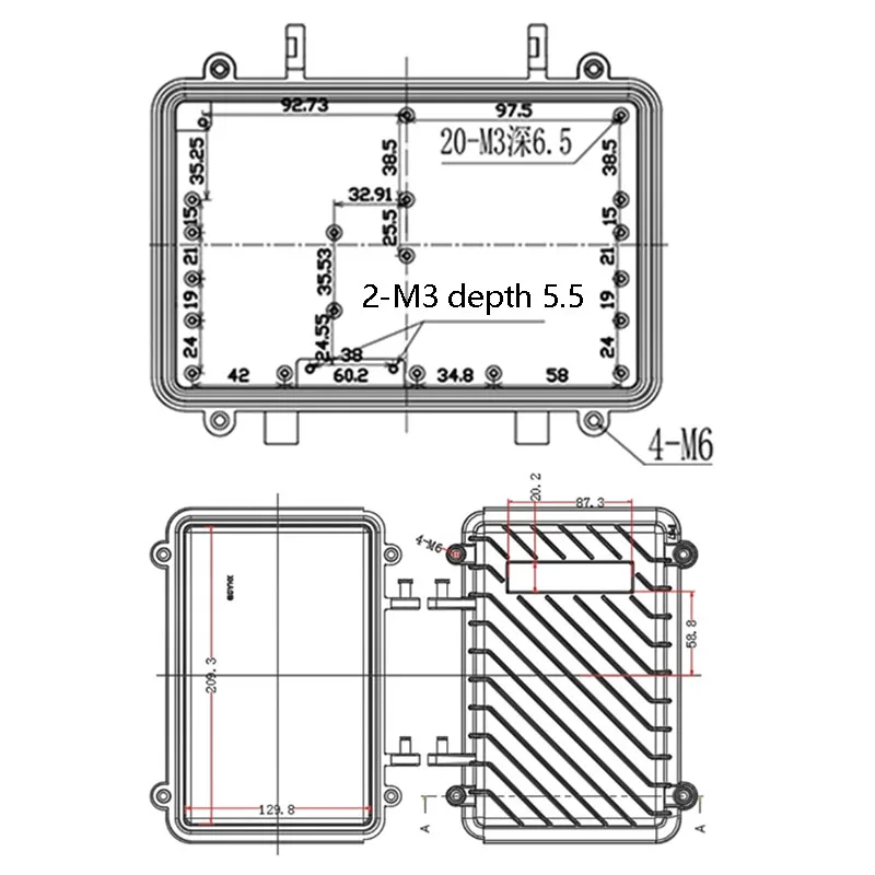 Новинка корпус усилителя AP Cast из алюминиевого металла водонепроницаемый