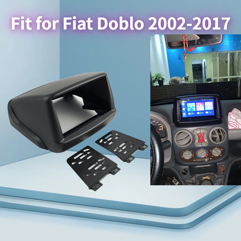 

Авторадио Навигация 2 Din 7 дюймов радио Fascia DVD аудио плеер панель рамка подходит для Fiat Doblo 2002-2017