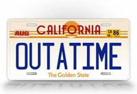 signsandtagsonline california outatime replica auto tag back to the future movie delorean license plate vintage home decor