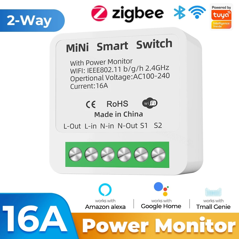 

Умный переключатель SZKOSTON Zigbee с монитором мощности 16А