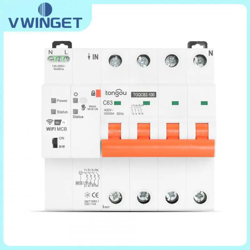 

Smart Life Remote Control Metering Switch 4p Automatic Mcb Timer Wireless Measurement Circuit Breaker Tuya 63a