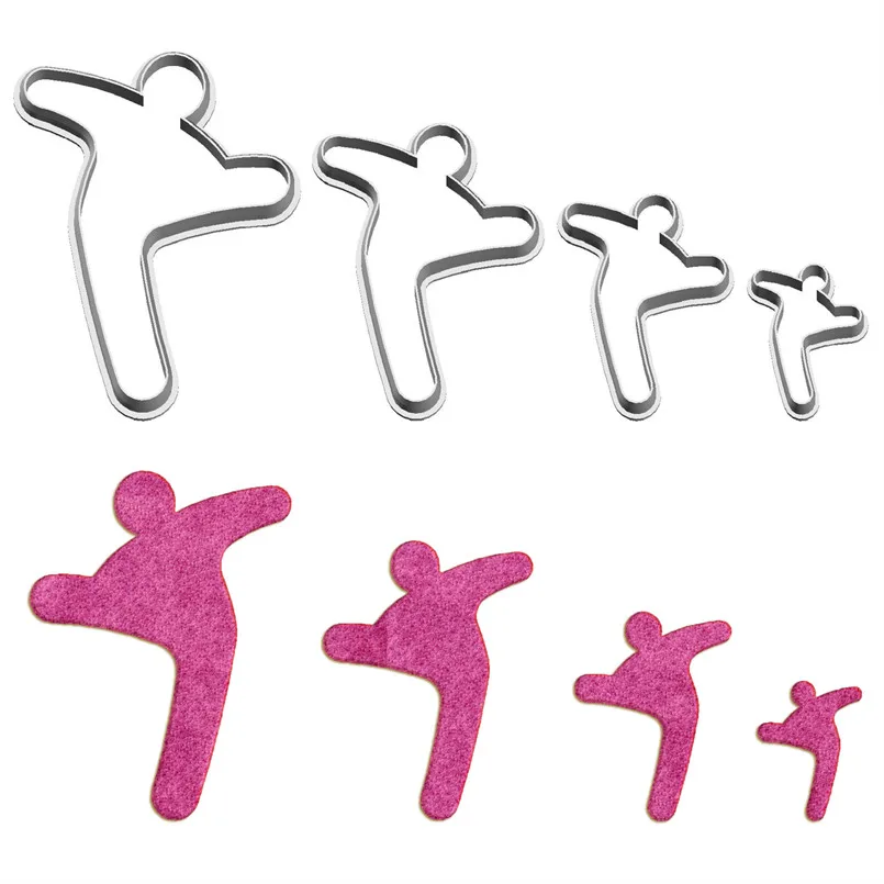 Character Sports,gymnastics,plastics Mould,cake Fondant Tool,cookie Sushi And Fruit Cutters