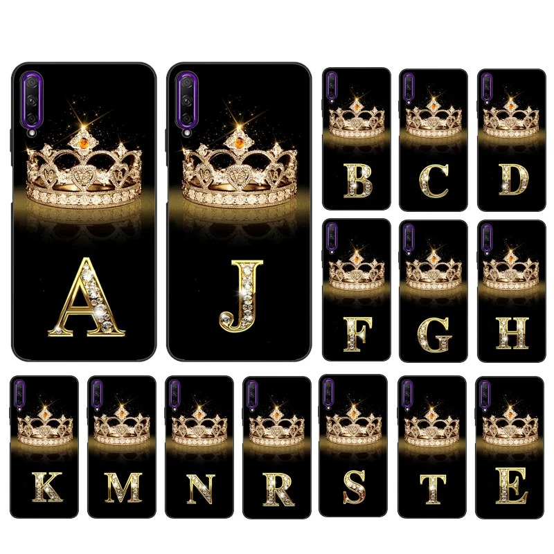 

Diamond Crown Letter Phone Case for Huawei P30 P40 Lite P40Pro Mate 20 Pro 20 X Nova 9 8 8i Y9 Y5P Y6P Y7A Y9A Y8S