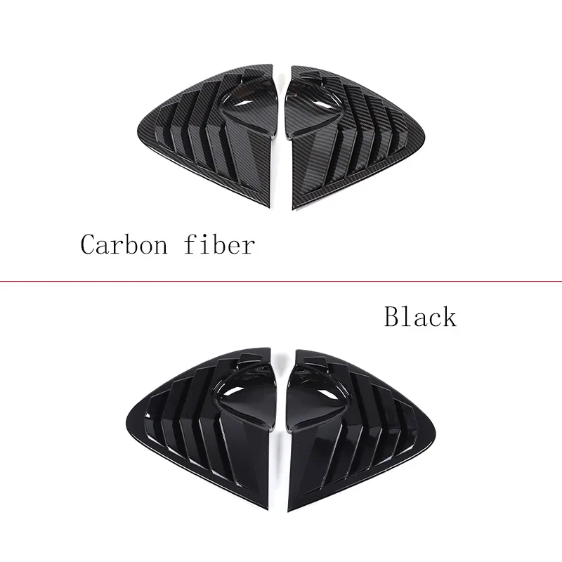 ABS углеродное волокно/черный для SEAT Leon MK2 2008-2012 треугольный внешний дефлектор