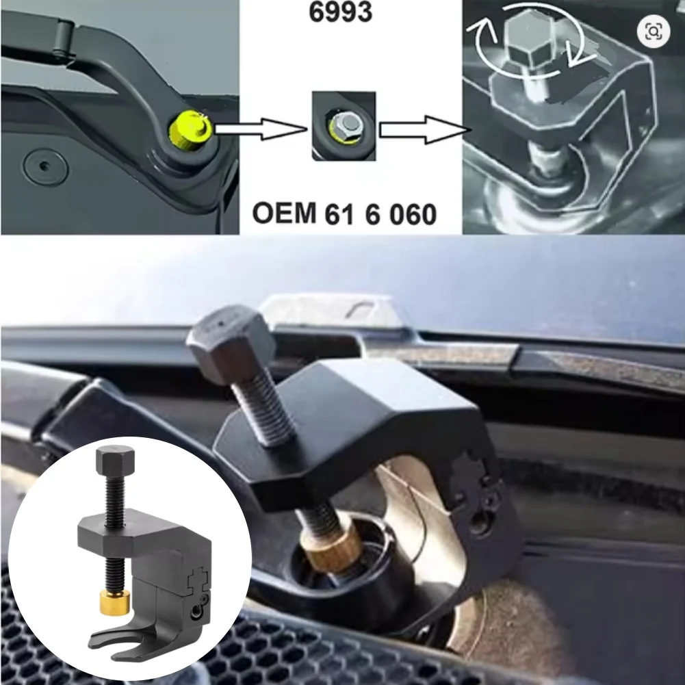 Фото Мощный съемник рычагов стеклоочистителей для автомобилей BMW, подходит для моделей E12, E21, E23, E24, E28, E30, E32, E34, E36, E39, E46, E53, E60, E65, E70. №4