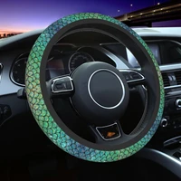 glitter mermaid car steering wheel cover 38cm universal steering wheel protective cover suitable car styling car accessories