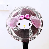 sanrio hello kt kuromi 46cm melody cinnamoroll hand guard fan childrens finger safety net cover gifts for home friend children