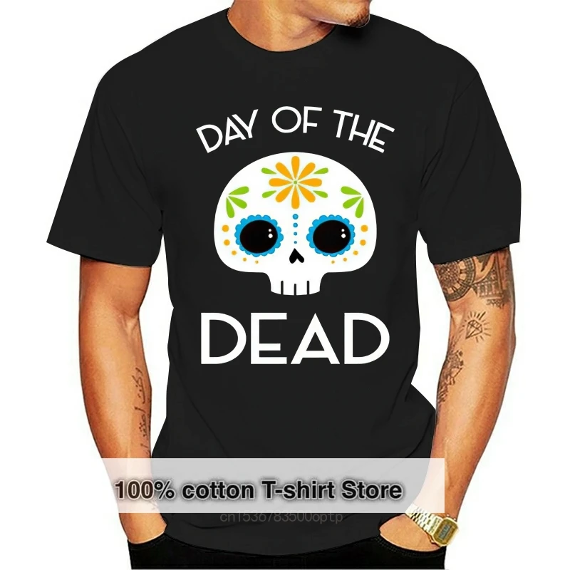 Day Of The Dead T-Shirt - Candy Sugar Skull Halloween Party Costume Gift Top Slogans Customized Tee Shirt