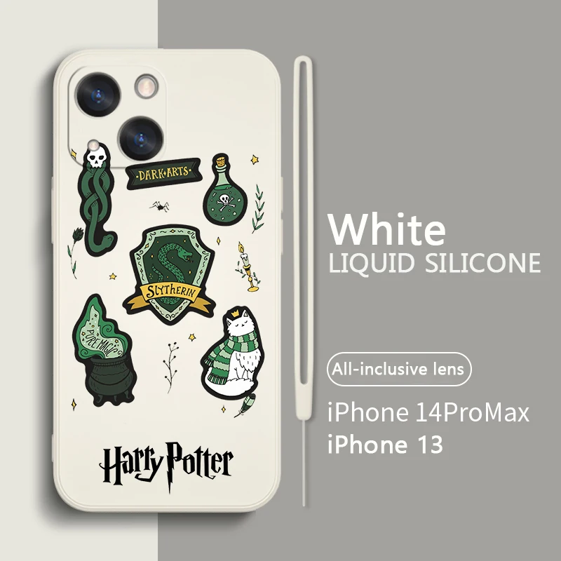

harry potter cool Phone Case For Apple iPhone 14 13 12 mini 11 Pro Max 8 7 Plus XR XS X Liquid Rope Funda Cover