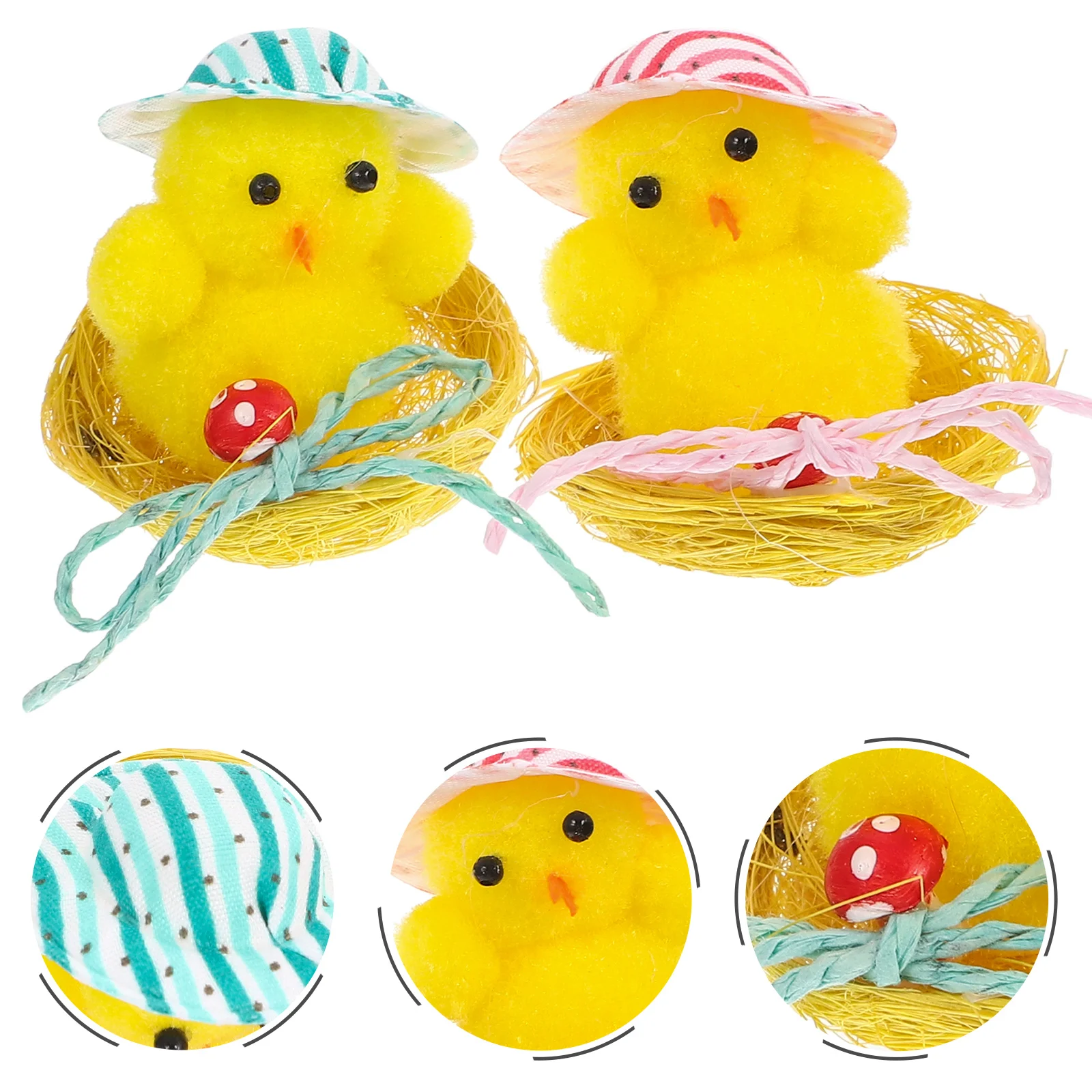 

Easter Chicken Toy Chicks Mini Plush Chick Party Farm Animal Egg Baby Toys Figures Filler Animals Furry Stuffed Favors