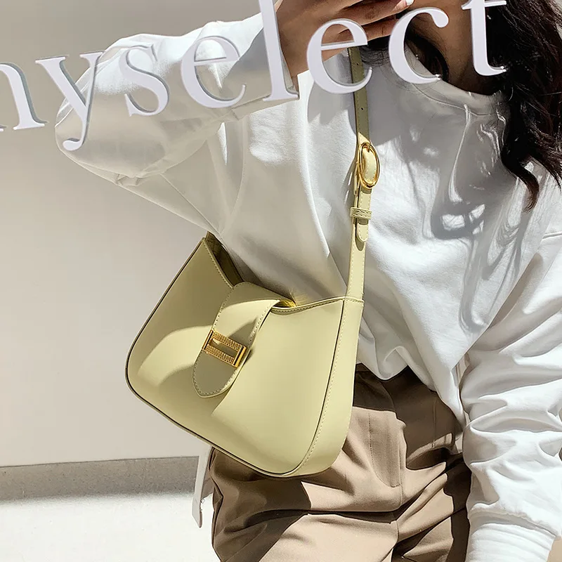 Fashion Exquisite Shopping Bag Retro Casual Women Totes Shoulder Bags Female Leather Solid Color  Handbag for Women 2023 Spring