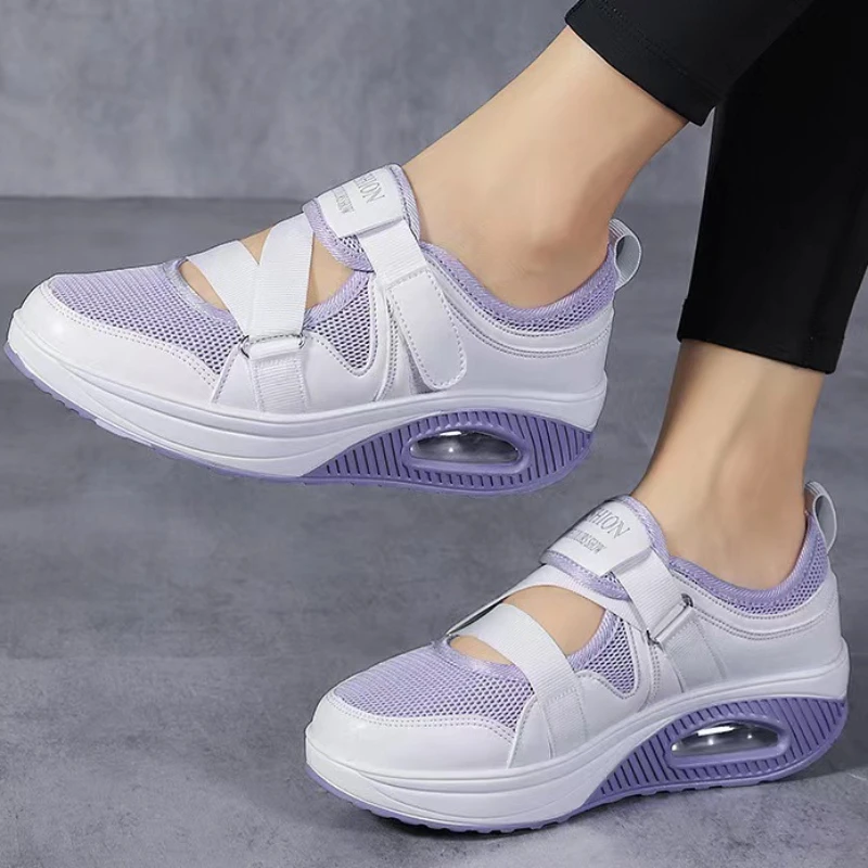 

Women Running Sneakers Casual Breathable Sports Shoes Outdoor Light Weight Platform Comfort Walking Vulcanize Zapatillas Mujer
