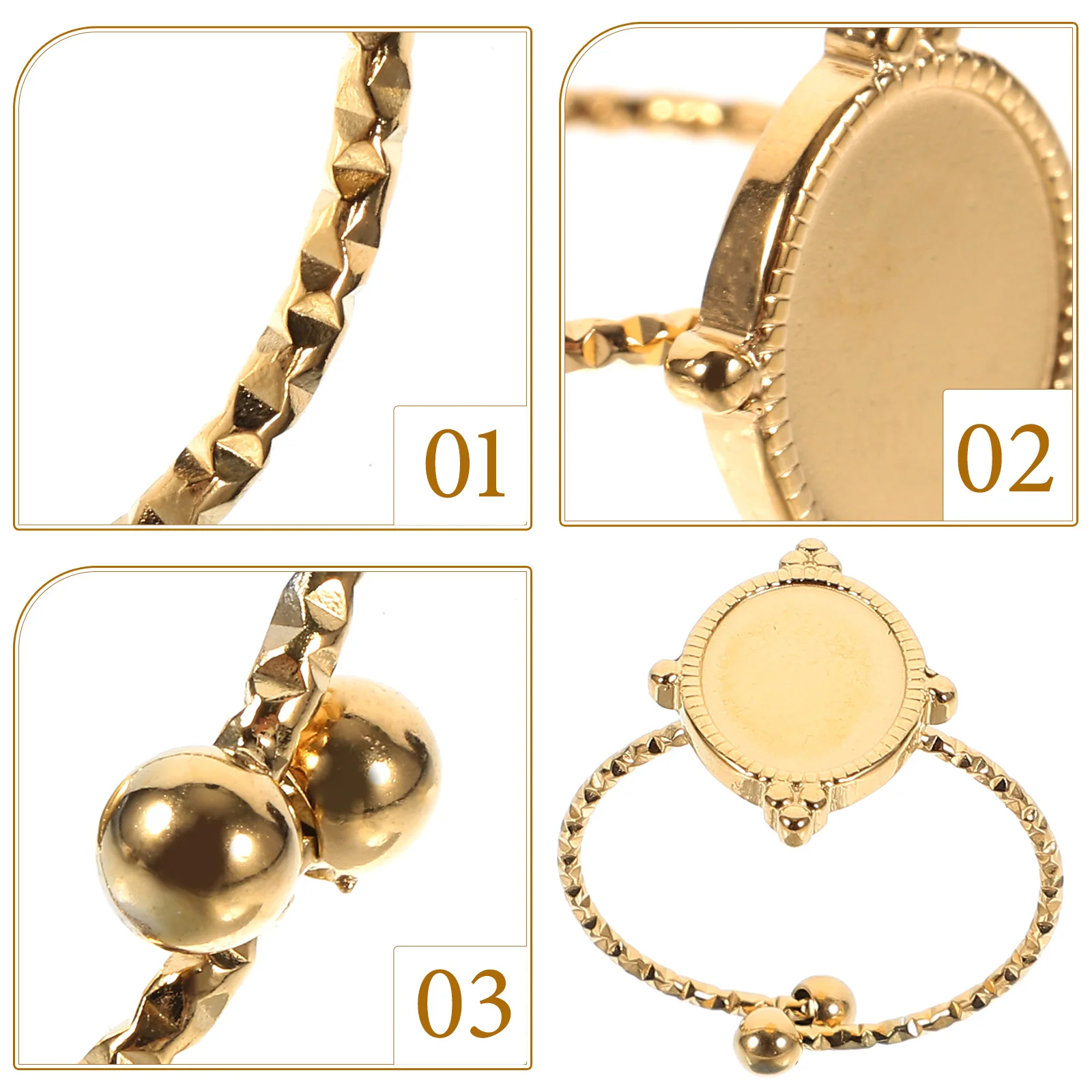 6 шт. овальные кольца детали заготовки держатель для ювелирных изделий основа